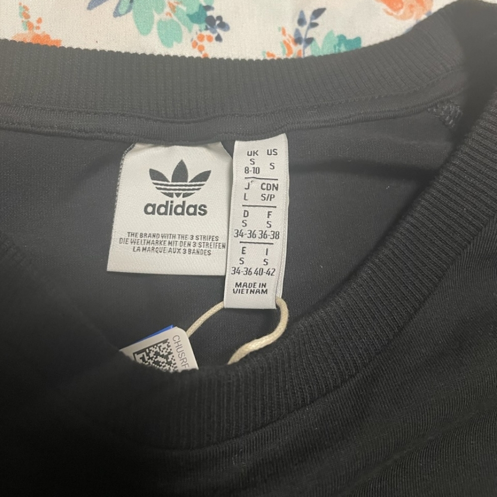 Adidas 3 stripes dress black leopard women's size SMALL - Picture 5 of 6